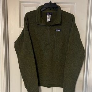 Patagonia Men's Olive Quarter Zip Pullover Size M